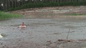Exploring the deep and creamy mud pond