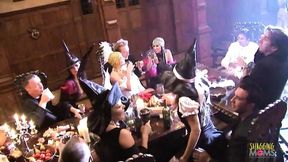 Lord Macbeth hosts a wild sexual gathering with all the voluptuous maids