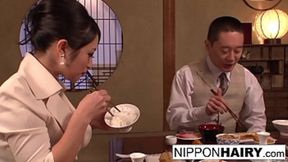 Asian babe has a 3some