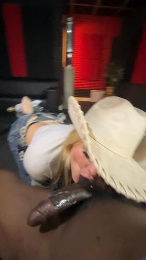 Sucking rapper in the studio