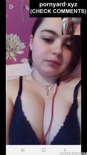 Teen Webcam Reaction Homemade