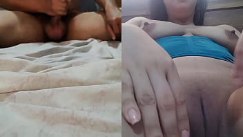Video call with my husband&#039_s friend REAL HOMEMADE amateur teens