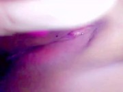 Dumb thick slut squirts all over her phone