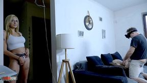 dulce maylene steps in for step dad s sex doll - intense anal, deepthroat, and big tits action