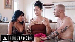 Incomparable Dana and Ember's big tits action