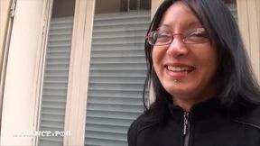 Pretty Small Titted Asian Slut Caught on the Street Gets Analized
