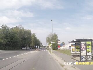 Hawt group sex with a breasty mother I'd like to fuck (Czech Fuck Bus)