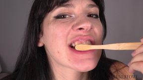 Brushing & Gloss Tease -- Intimate Routine