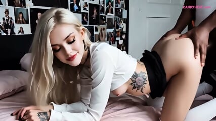 The Goth White Blonde And Her BBC Boyfriend - AI Generated Interracial Sex