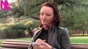 Dangling in Black Patent Pumps in the Park