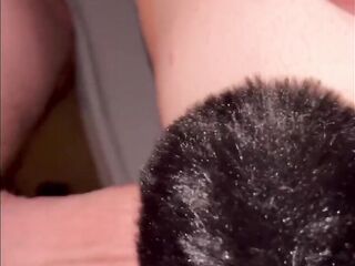 Gf can’t get over large ramrod with anal toy and creampie