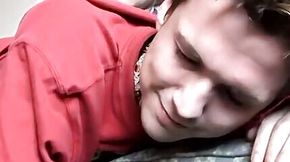 Sexy twink spanked and goes down on hard cock as well