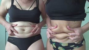 Rolls of fat on our bellies 2d