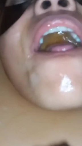 Must-share moment from "Making my slave clean my feet and swallow through her nose part 2/2"