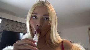 angeliques fur masturbation & dildo fucking pov!