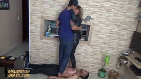 GIRLS FETISH BRAZIL - Cuckold Humiliaton trample slave