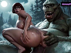 3D MILF Daphne Takes ANAL From Big Cock in Haunted Mansion AI