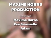 Threesome Parisian couple with a trans with generous curves