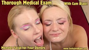 Fuck Your Doctors During Medical Exam - Give them a Monster Facial