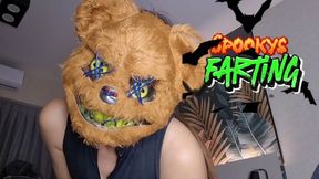 Alesia shoots her spooky farts at you