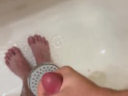 Fast fap in shower