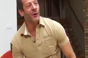 lovely-looking dad Jerks Off