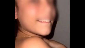 Young Brazilian beauty takes big cock bareback