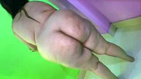 Eid: Tamil Big Tall Muslim Hot Wife After Office rest in alone home fully naked &amp; show her hanging milky tits &amp; Huge ass &amp; belly