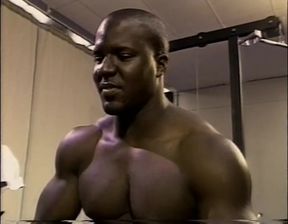 Fantastic Black MILF Fucked in Gym and Cummed on Tits by Many Monster Cocks