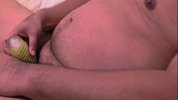 Asian Bear masturbate