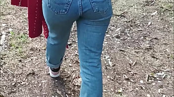 Walk in nature and bench blowjob