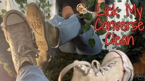 Lick My Converse Clean: Ebony Findom Humiliation 1080p