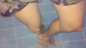 Twink Feet in a Pool - Underwater View
