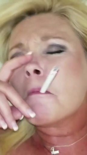 Stunning moment from &quot;Horny Cumslut Fucks While She Smokes&quot;