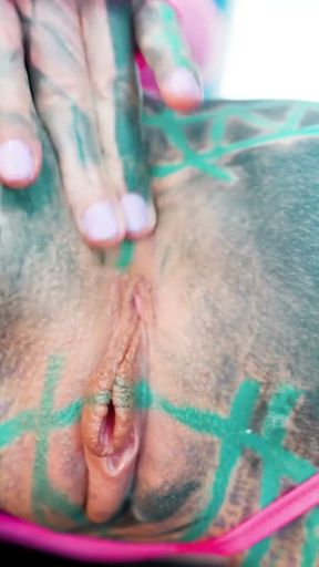 Extreme Anal Fuck for Tattooed Alt Dreadhead - Massive Gapes &amp; ATM   Clip 1