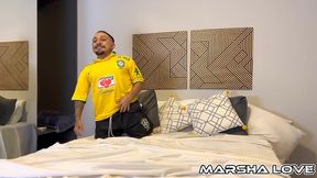 friends having sex after brazilian national football game on tv world cup 2022
