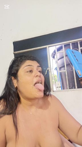 Show with My Stepmother Ends Badly I Fuck Her Ass and Mouth Until I End up Filling Her Body with Urine