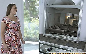 Natalie Porkman chokes on Olivers jerking dick