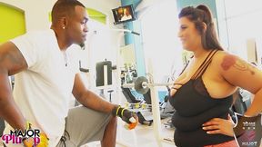 post-workout creampie leaves sofia rose dripping with rome’s thick load!