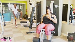 post-workout creampie leaves sofia rose dripping with rome’s thick load!