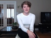 Trans JOI - Get humiliated and fucked by your tinder date