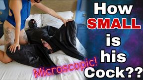 Training Zero SPH Femdom Chastity Slave Humiliation - How Small is His Cock???