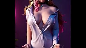 Ahri'_s Seductive Dance (Marian Hill - One Time) | LOL | 3D Dance | AI Generated Uncensored Hentai Cosplay League of Legends