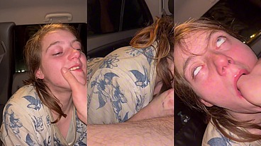 She suck my cock after falling into the mud