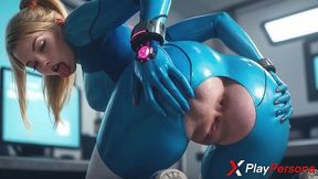 i ripped the space armor off this arrogant samus aran and completely broke her pride, driving my cock deep into her wet tight pussy [ai]