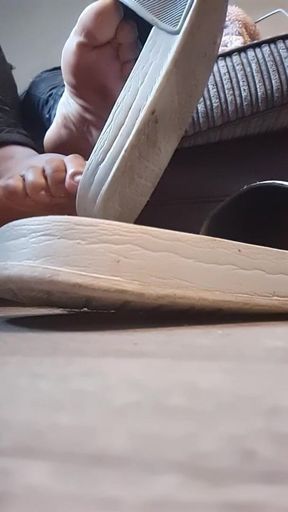 Giantess sandal crush