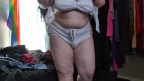 Trying On Random Clothes And Teasing The Camera Both With And Without Wearing My Packer