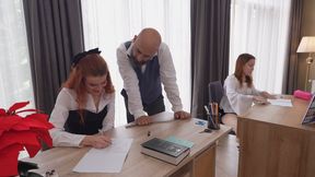 Dirty Professor Owned Both Our Holes In The Empty Classroom