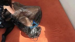 Vacuum sealed submission in BDSM fetish video