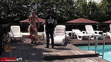 BTS of the scene: First anal ever 0% pussy for this New girl, she's love huge cock when it destroys her ass!